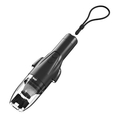 Image of Portable Wireless Vacuum Cleaner with Blower & Suction | 2 Modes | Handheld Lightweight for Car | Home | Office | Foldable Design (4 in 1 Black Suction 5000pa)