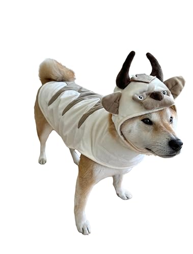 ComfyCamper Oxen Dog Costume - Viking Hat and Cape for Small Medium X Large Cosplay Halloween Costumes, Large