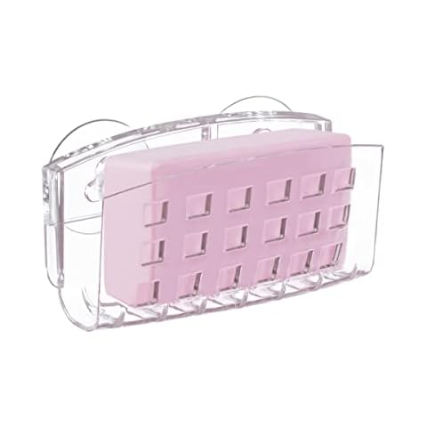 iDesign Large Suction Cup Soap Dish Holder Cover