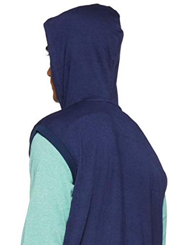 Image of Teemoods Men's Cotton Fleece Sleeveless Hooded Jacket - Casual Zip Up Vest for Gym Workout, Running, Aerobics, Yoga - Regular Fit with 2 Pockets