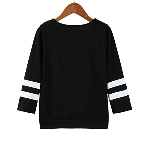 sfdgfhyf Kids Girls Long Sleeve Shirts Casual Crewneck Tops Loose Fit Plain Tunic Fall Winter Clothes Soft4