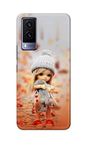 Image of PRINTFIDAA Doll Cute Girl Amazing Beauty Little Kid Child Playing Hard Back Cover for Vivo V21e 5G Back Cover -(P6) KAT1001