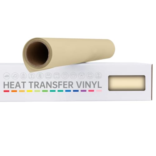 Image of VinylRus HTV Heat Transfer Vinyl Roll, Tan, 12 inch x 6FT