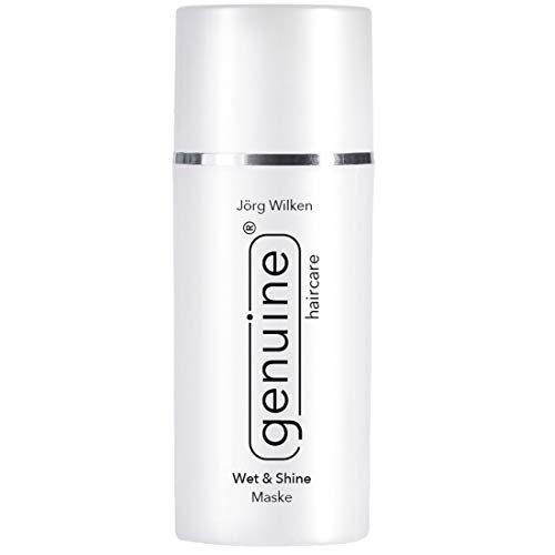 genuine haircare Wet & Shine Maske für geschädigte, sehr trockene Haare/Haarspitzen, Pflege-Maske bei trockenen Locken, fördert Elastizität, Geschmeidigkeit, Glanz, 100ml
