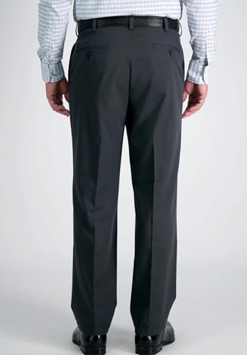 Men's Classic Fit Flat-Front Dress Pants Comfortable Wrinkle-Resistant Straight Leg Trousers4