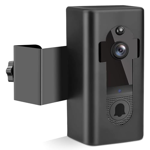 Doorbell Holder, No Drill Anti-Theft Video Doorbell Mount Compatible with Aiwit, Guggre, Sharkpop Doorbell, Adjustable Mounting Bracket Accessories for Houses, Apartments, Businesses