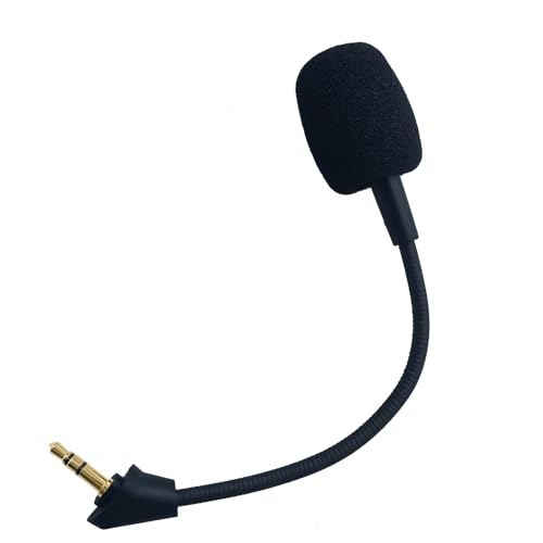 SPTSSWET Ersatz-Mikrofon Boom Mic Kompatibel mit HyperX Cloud Alpha Cloud Alpha S Pro Gaming Kopfhörer für PS4 Xbox One Computer PC Geräuschreduzierung, Flexibel Microphone 3,5 mm Jack