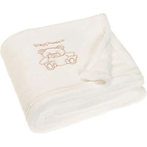 Playshoes Unisex Baby Fleece-Decke Bär 301700, 2 – Natur, 75 x 100 cm/29.5 Inch x 39.4 Inch