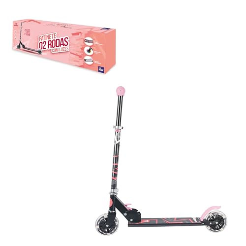 PATINETE 02 RODAS ROSA COM LUZ