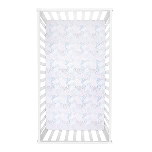 Image of Trend Lab Starry Night Fitted Crib SheetRainbow Fitted Crib Sheet for Baby Mattress, Made of 100% Cotton, Fits a Standard 28 x 52 in Crib Mattress