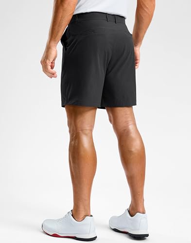 Image of Soothfeel Men's Casual Shorts 5 /7 /9 Inch Golf Dress Shorts for Men Flat Front Work Lightweight Quick Dry with 4 Pockets