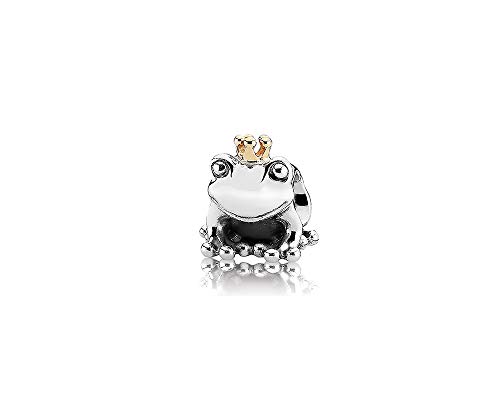 Abalorio de príncipe de rana FGT en plata S925 para pulseras Pandora Moments