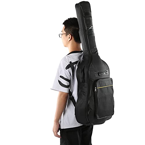 Funda para guitarra, funda acústica portátil con correa para el hombro para guitarra acústica de 40/41...