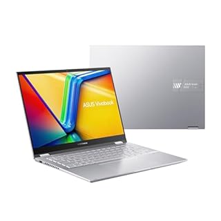 ASUS Vivobook S 14 Flip Laptop, 14” WUXGA Touch Display, Intel Core i7-13620H CPU, 16GB DDR4 RAM, 1TB SSD, NumberPad, WiFi 6E, Windows 11 Home, Cool Silver, TP3402VA-AS71T-CA