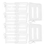 Kisangel 6個 調節可能な冷蔵庫仕切り板 素材耐久性オーガナイザー 引き出し用収納整理 キッチン 寝室 オフィス用多目的パーテーション