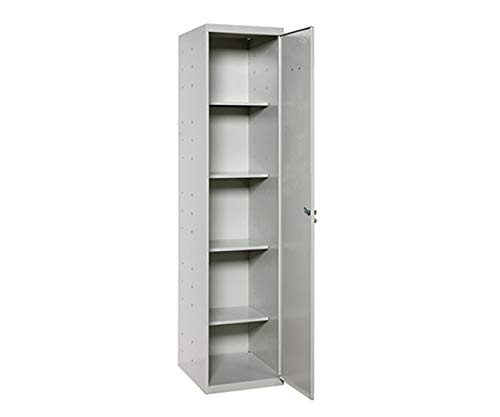 Simon Rack Armario Escobero Multiusos, 1 Puertas, 4 Estantes, 1800x400x400 mm, Profesional, Gris - Simonlocker