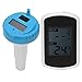 Evonecy Wassertemperaturmonitor, genaues schwimmendes Solarthermometer Poolthermometer für heiße Quellen und Badezimmer für Schwimmbäder Wasserparks
