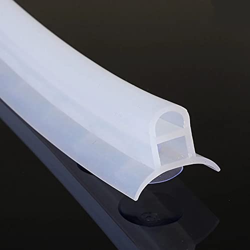 Tira de barrera de ducha de silicona impermeable con ventosas, sello de fugas de agua fácil de usar, diseño extraíble, no necesita instalación para un control eficaz del agua