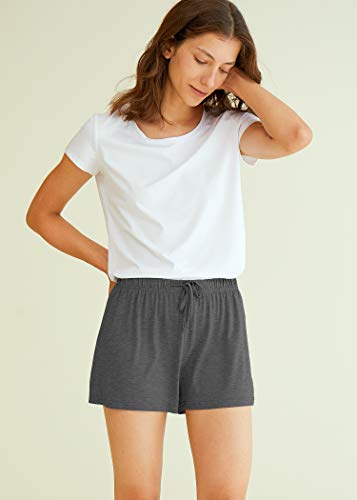 Latuza Women's Boxer Shorts Pajama Bottoms S Dark Gray #TOP4
