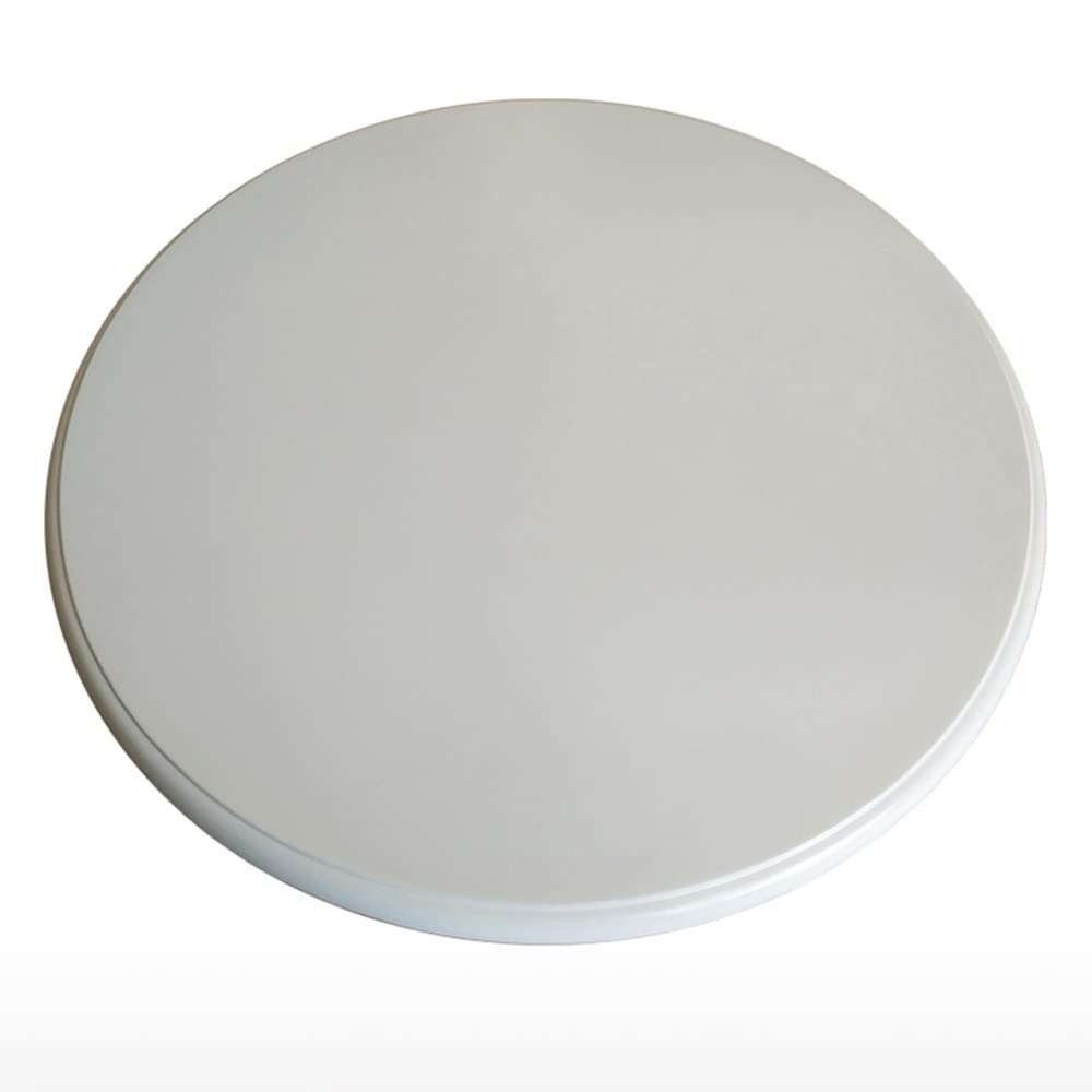 Plateau Rotatif en Bois Massif De Salle A Manger, Lazy Susan Rond Plateau De Service Antidéflagrant, Plateau Tournant en Bois, Rotative À 360° (Color : Ivory White, Size : 60cm/24)
