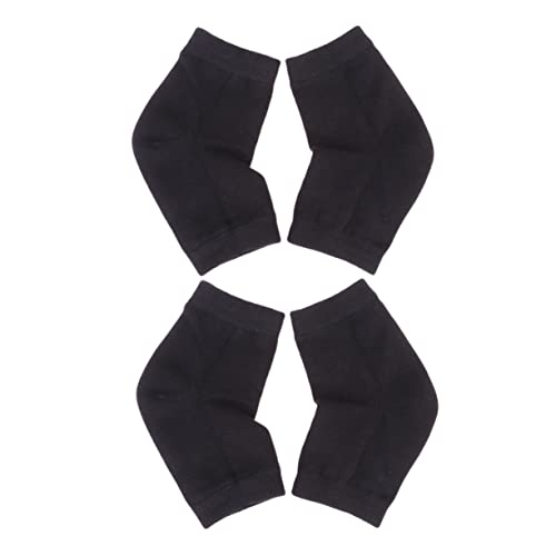 IWOWHERO 2 Pair Gel Heel Socks Anti-Crack Ankle Socks Moisturizing Gel for Comfort Heel Protector Breathable Shoe Crease Night Wear