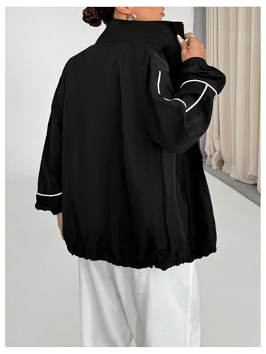 SOLY HUX Women's Zip Up Collared Lightweight Jacket Long Sleeve Athletic Sports Fall Outerwear3