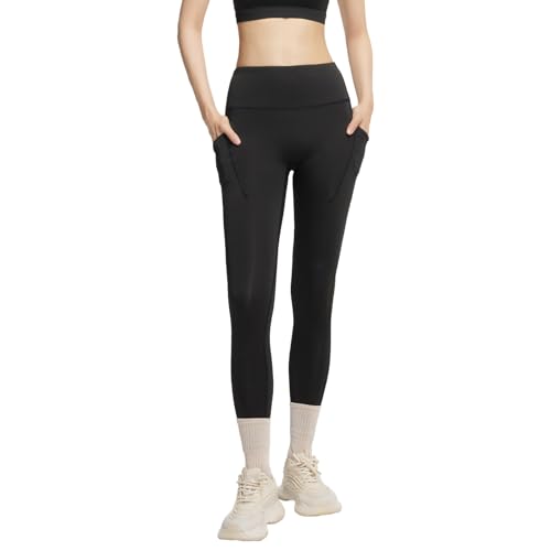 Teen Girls Yoga Leggings with Pockets - High Waisted,Tummy Control,Butt Lifting Athletic Workout Pants