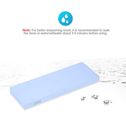 Decdeal 2000 Grip Sharpening Pedra Faca Afiar Facas de Pedra Pedra de Polimento com Suporte De Pedra