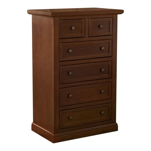 CASSETTIERA SETTIMINO IN LEGNO ARTE POVERA NOCE SCURO CASSETTI TELAIO, 000393