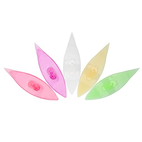 Agatige 5PCS Tatting Shuttle Sets, Plastic Tatting Shuttle Sets Tatting Shuttles Lacemaking Tools for DIY Handmade Craft Crocheting Knitting(12039)