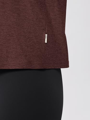 Image of ODODOS Women's Performance Cropped Tee Ultra Soft odSTRATUM Tech Short Sleeve Relaxed Top Crew Neck T-Shirts