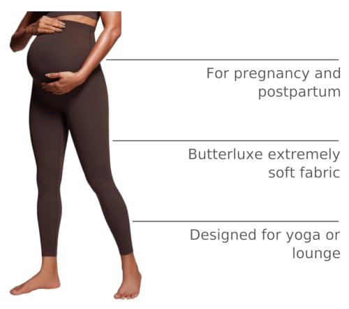 Image of CRZ YOGA Maternity Leggings 25 inch | Butterluxe, Extremely Soft, Gentle Compression, Yoga, Super High Rise, U-shaped Belly, Pregnancy and Postpartum