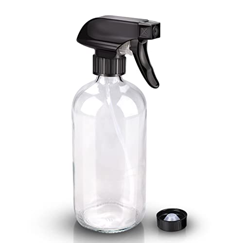 Image of Wedama Glass Spray Bottles, 16 oz Glass Spray Bottles for Cleaning Solutions and Essential Oils, Refillable Empty Spray Bottle with Adjustable Nozzles for Alcohol, Plant and Hair Care (1 Pack)