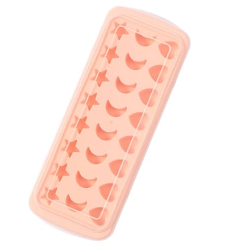 Molde de hielo silicona flexible 24 cavidades rosa miniatura 1