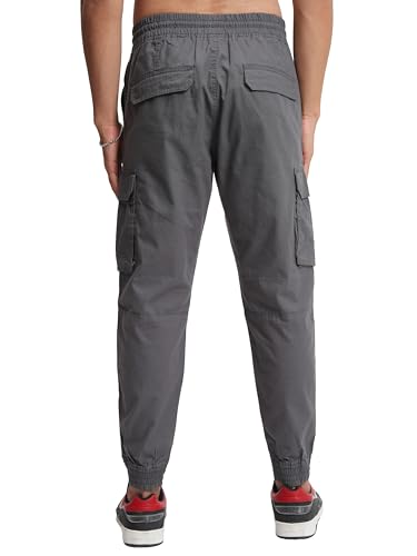 Image of Highlander Men's Cargo Jogger Trousers | Perfect for Casual Outings,Travel & Work Wear with Utility Pockets
