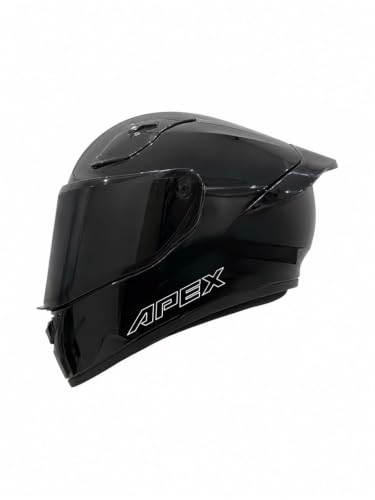 Image of Deletion Apex Solid Full Face Helmet DualSpoiler AeroFlow Performance HighDensity EPS Liner UltraComfort Padding -M