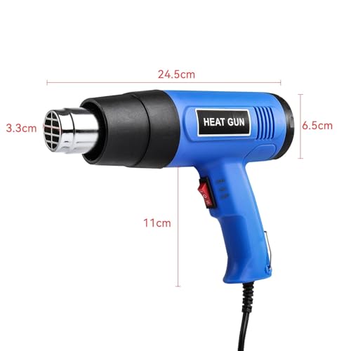 Hot Air Gun 2000W Heat Gun with 2 Temperature Modes 4 Nozzles Hot Air Tool for Paint Stripping 1.5s Fast Heating for Crafts Shrinking PVC Stripping Paint 2 Hot Air Gun 2000W Heat Gun with 2 Temperature Modes 4 Nozzles Hot Air Tool for Paint Stripping 1.5s Fast Heating for Crafts Shrinking PVC Stripping Paint - Image 2