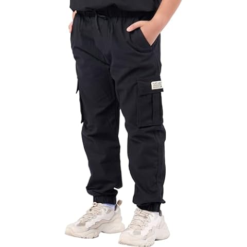 NATUST Boys Cargo Trousers with Pockets Cover