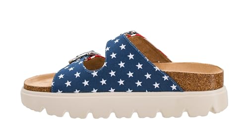 Image of Corkys Footwear Hey Girl Womens 1 inch Rumor Has It Platform Sandals, Featuring Two Adjustable Buckles, A soft Footbed, And A Lug Outsole, Perfect For Summer
