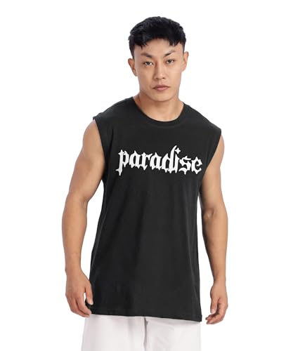 Image of SHODOX Men's 100% Cotton Tank Tops Round Neck Sleeveless Sports Loose fit Vest (Pack of 1)