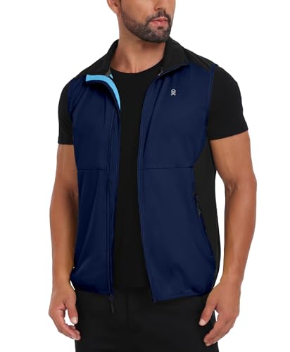 Image of Little Donkey Andy Men's Water-resistant Outerwear Vests, Stretch Windproof Vest for Cycling, Running, Golf
