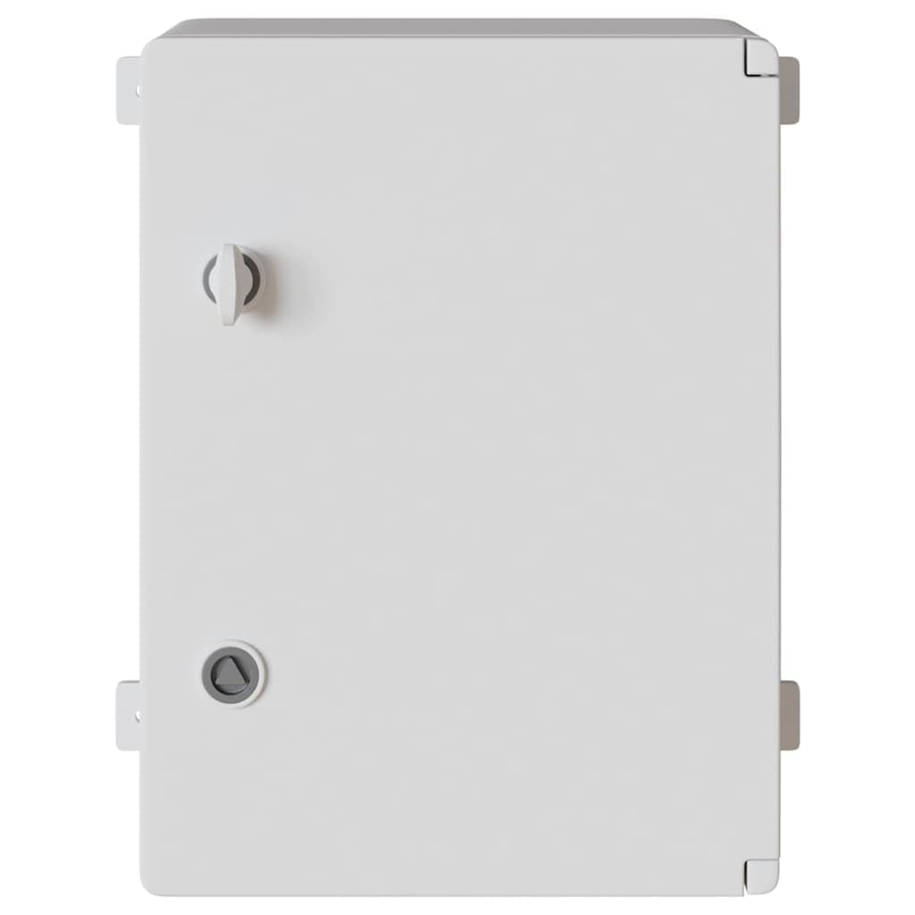 Mangloder Steuerungsschrank Grau aus ABS Kunststoff 37 x 19,5 x 40 cm für Elektroinstallation, Schaltschrank, Sicherungskasten, Verteilerdose, Feuchtraum, Wandmontage innen außen