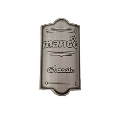 Gepinke Vintage Bike Label Bicycle Metal Label Accessories Waterproof BMX Decorative Sticker (Mango Class)