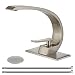 Wovier Brushed Nickel Bathroom Sink Faucet,Single Handle Single Hole Vessel Lavatory Faucet,Basin Mixer Tap
