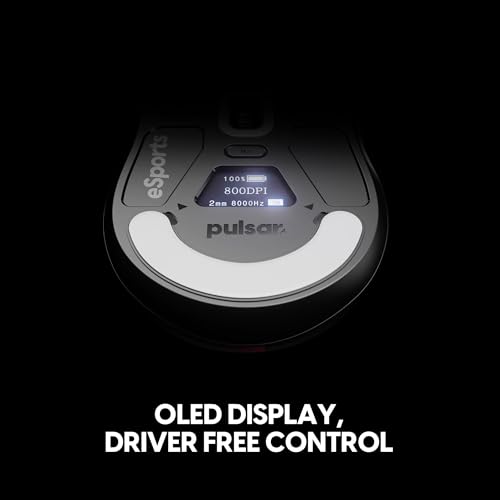 Image of Pulsar Gaming Gears X2H v3 eS Wireless Gaming Mouse, Ultra Lightweight 1.87 oz (60g), Symmetrical, Optical Switch, 32000 DPI, 750 IPS, XS-1 Sensor, 8k Compatible (Mini, Black)