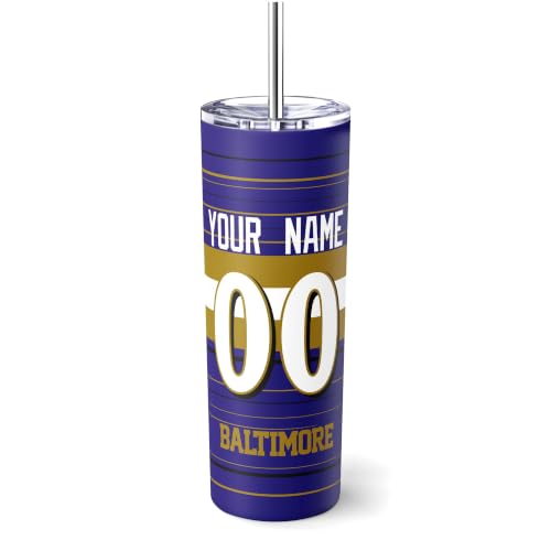 Image of Baltimore Tumbler 20oz Travel Mug Custom Name and Number Gifts