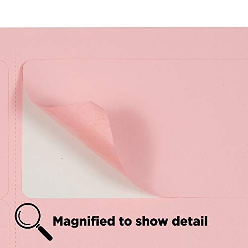 Jam Paper Shipping Address Labels - Standard Mailing - 2 X 4 - Baby Pink Pastel - 120/Pack #TOP3