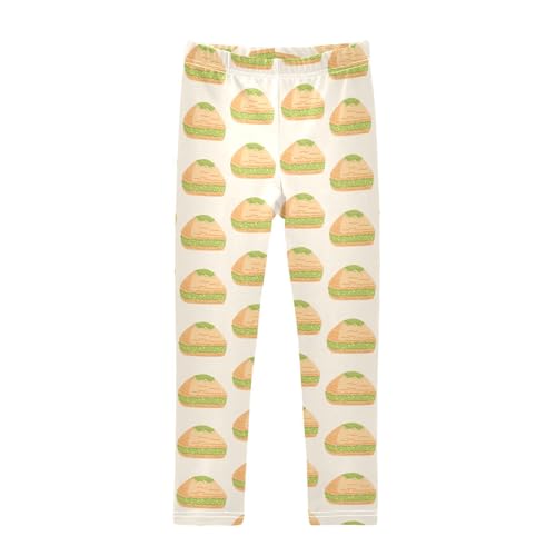 ZZKKO Girls Leggings Pistachio Baklava Toddler Girls Clothes Leggings for Girls Toddler Girls Leggings 3-4T