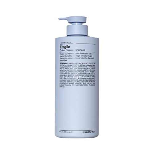 J Beverly Hills Blue Fragile Colour Preserve Shampoo with Sage Oil to Brighten Color (3 Oz 12 Oz 32 Oz)