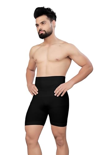 Image of Tummy Tucker Men Shapewear for Control Seamless High Waist Slimming Underwear Body Shaper Boxer Stomach Fitness for Exercise & Workout Briefs